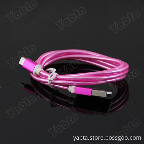 Shenzhen 2015 NEW Mobile Phone Spare Parts For Iphone Shiny Foil USB Cable